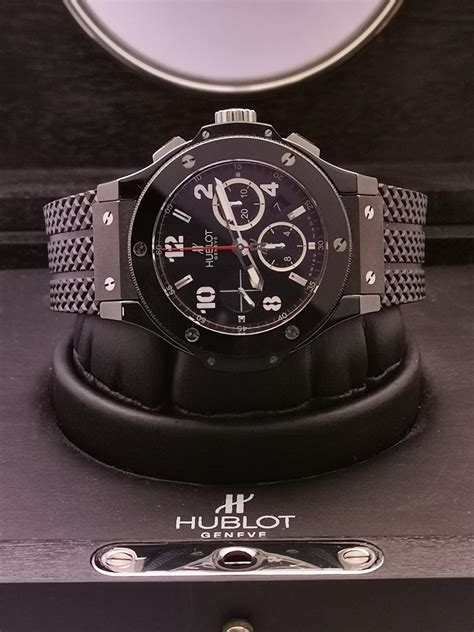 hublot big bang black magic ceramic bezel automatic|Hublot black magic bracelet.